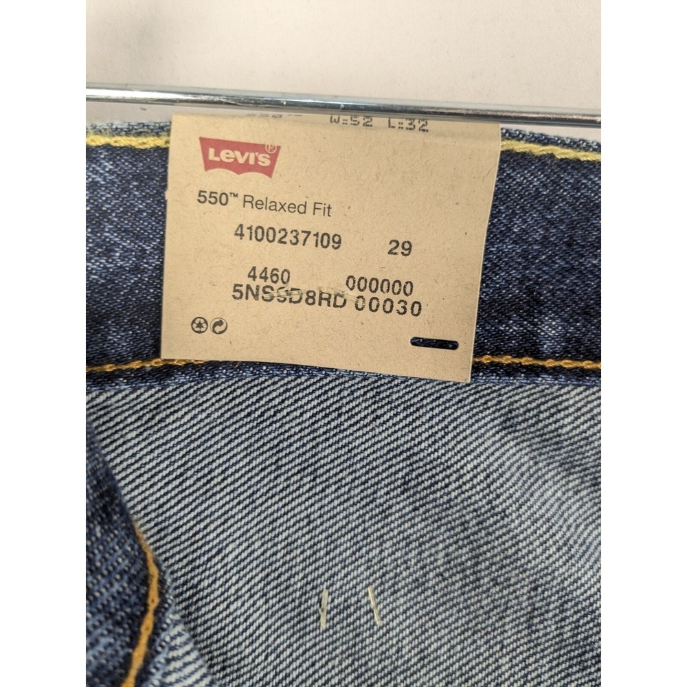 Levi's 550 Relaxed Fit Jeans Mens 52x32 Blue Tapered Leg Big & Tall NWT - Picture 8 of 12
